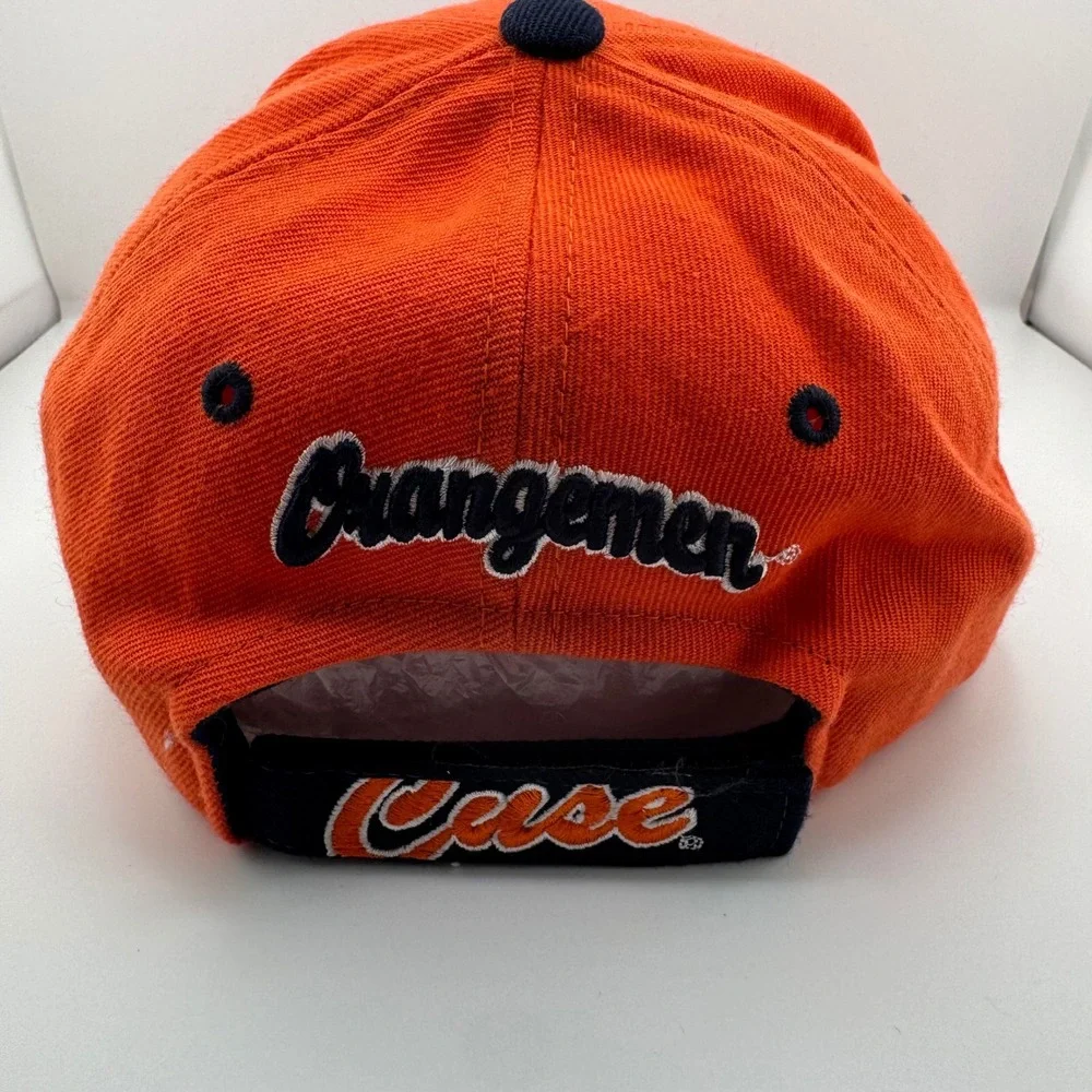 Zephyr Syracuse Orangemen Hat Mens OSFA Orange Good Embroidered Wool Blend Cap